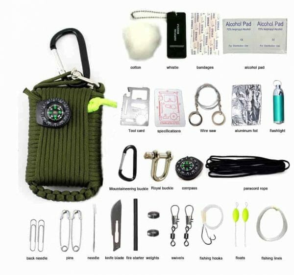 Outdoor 29in1 Wilderness Emergency Survival Kit for Hiking
