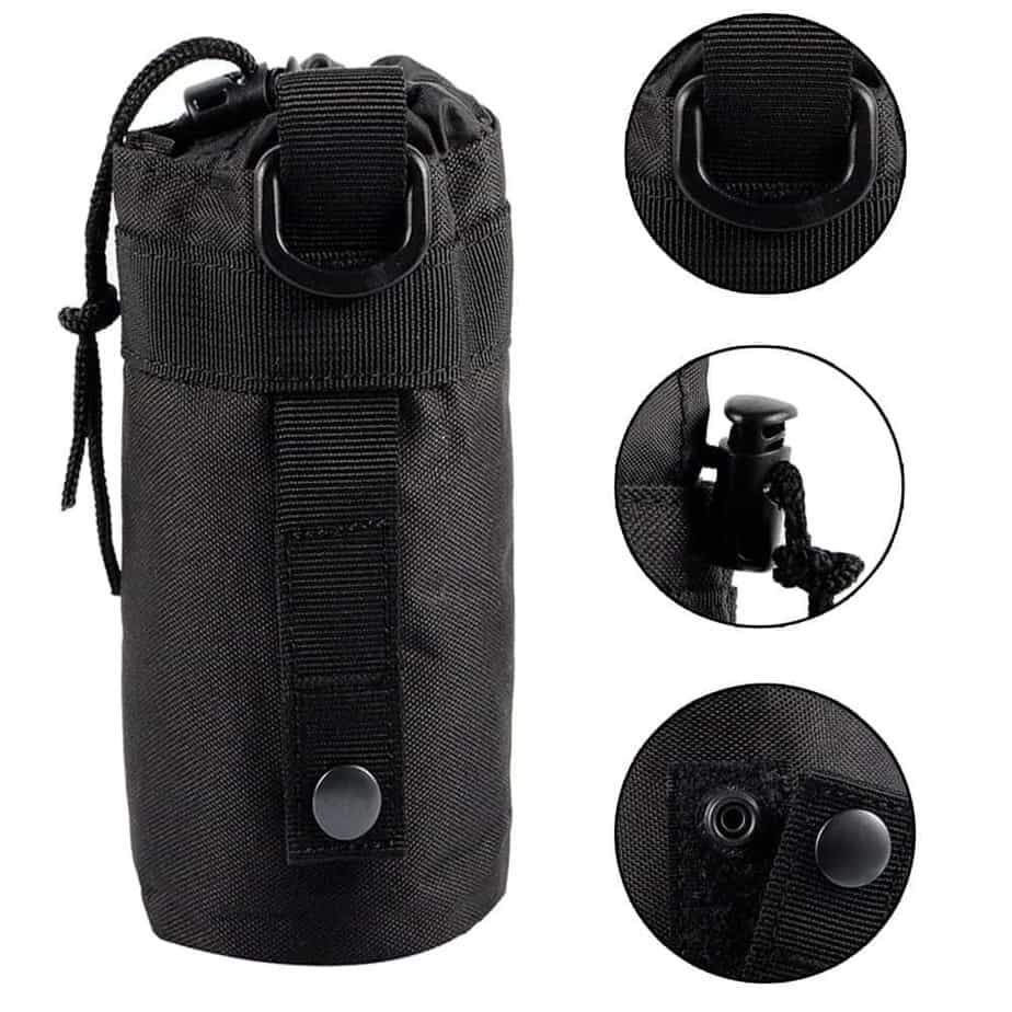 water bottle holder backpack attachment