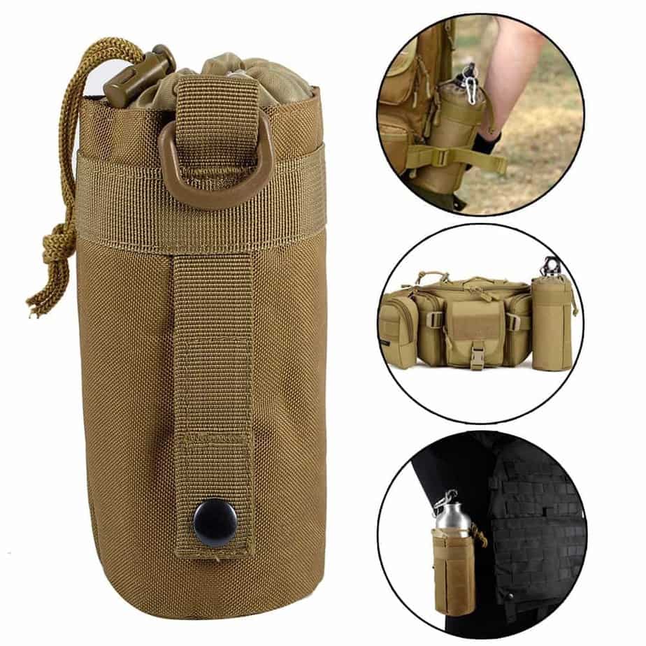 water bottle holder backpack attachment