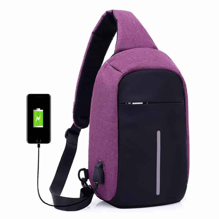 anti theft sling bag waterproof