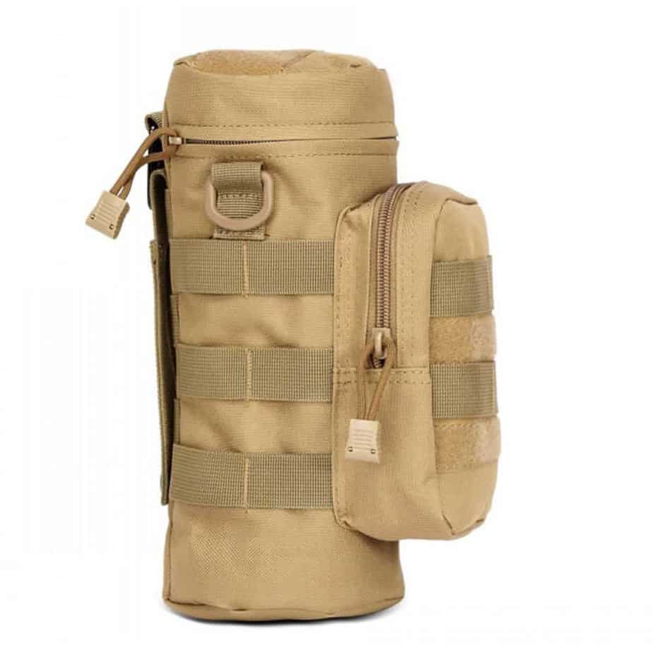 Minimaliste Simple pour Marcher Kaki, Noir, Vert arm/ée Pochette pour Bouteille deau randonn/ée Zebroau Porte-Bouteille Tactique Faire du v/élo